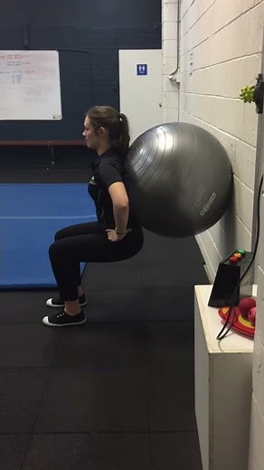 Exercise Ball Wall Squats