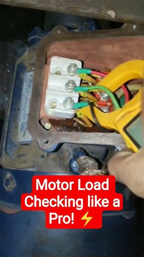 Motor Load Checking like a Pro! ⚡ #ElectricanLife (Engaging) #electrical #funny 🤣🤣🤣🤣