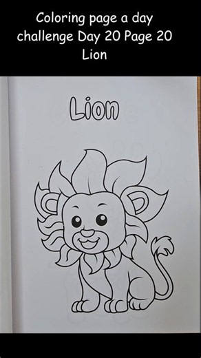 Coloring Book for Kids page a day challenge.