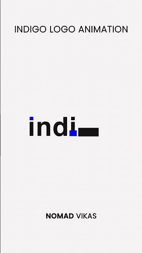 IndiGo Airline Logo Animation | Smooth Clean Motion Design | Nomad Vikas #animation #nomadvikas