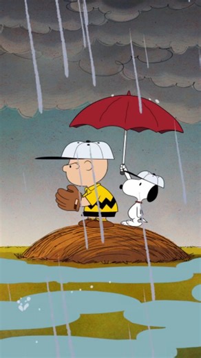 snoopy Lovers | Charlie Brown finds strength through Snoopy while playing baseball in the rain.🌧️ . . . . . #parati #viral #snoopymuseum #snoopyworld... | Instagram