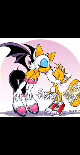 that's why Rouge the bat kiss tails😳💀 #sonicthehedgehog #sonicx #rouge #tails