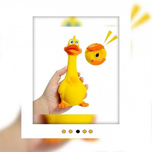 Screaming Chicken Dog Toys Set - 3 Pack Squeaky Latex Interactive Chew Toys