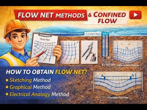 Methods of Obtaining Flow Net | Confined Flow Explained | Soil Mechanics | Easy Concepts