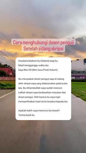 Cara Chat Dosen Penguji untuk Revisi Skripsi