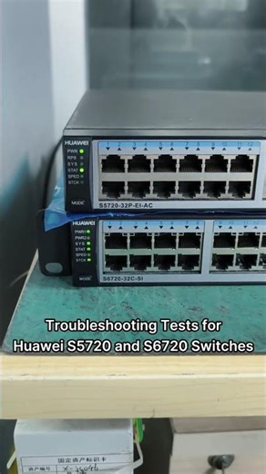 Troubleshooting Tests for Huawei S5720 and S6720 Switches #huawei #switch #shorts