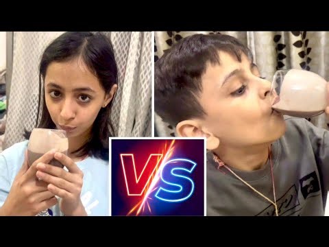 “Oreo Milkshake Drinking Challenge 😱 | Who Finished First?!”