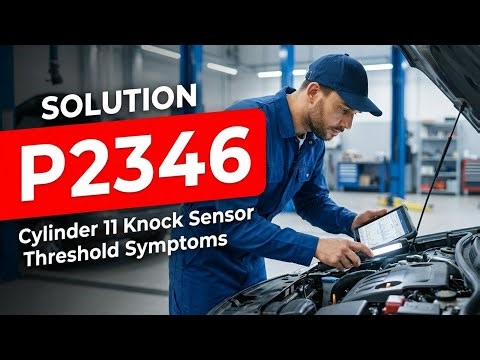 How To Fix P2346 OBD II Error Code - Cylinder 11 Knock Sensor Threshold Symptoms