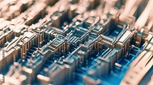 Immerse yourself in the mesmerizing beauty of a close-up view of a computer keyboard, showcasing intricate steampunk-inspired details and the rhythmic dance of keys.