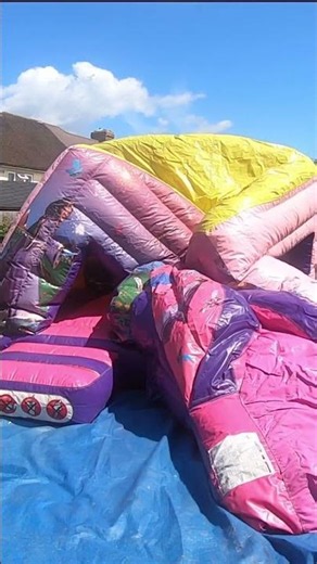 Princess👸 Bouncy Castle🏯 With Slide #bouncy #bouncycastle #bouncyhouse #princess #राजकुमारी