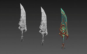 【3dmax】武器模型制作超详细精品教程、3D武器建模全流程