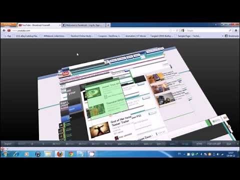 Firefox 11 3d DOM Viewer, inspector in 1080p (HD)