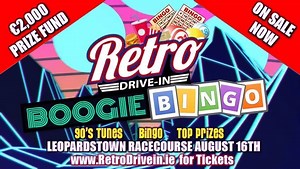 20 comments | **DRIVE-IN BINGO IS BACK IN LEOPARDSTOWN THIS FRIDAY NIGHT** €2,000 Prize Fund Cash Prizes 80s & 90s Tunes Amazing Food All from the comfort of your car! Beep for Bingo - It's the best fun you will have on a Friday Night - Guaranteed! Bingo Books cost €15 and it's minimum 1 book per person You can reserve your books online at www.RetroDrivein.ie/bingo | Retro Drive-in Movies | Facebook