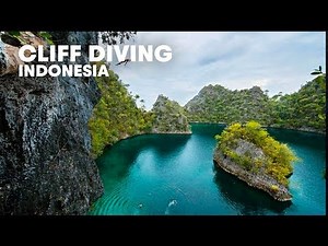 Cliff Diving Into Indonesian Paradise