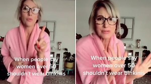 I'm over 50 and show off my toned figure in tiny bikinis - trolls won't stop me