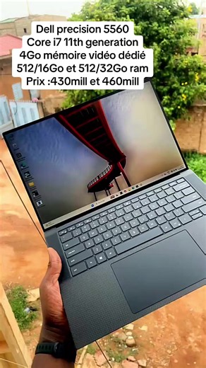 🚀 DELL PRECISION 5560 | LA PUISSANCE PRO Besoin d'une station de travail ultra-performante pour le montage 4K, le rendu 3D, le graphisme ou la programmation ? Le Dell Precision 5560 est disponible en deux versions d'exception : 💻 Spécifications : • Config 1 : 512 Go SSD | 32 Go RAM | Carte graphique 4 Go dédiée • Config 2 : 512 Go SSD | 16 Go RAM | Carte graphique 4 Go dédiée • Écran : InfinityEdge haute précision • Design : Aluminium & fibre de carbone, ultra-fin et robuste ✨ État impeccable 