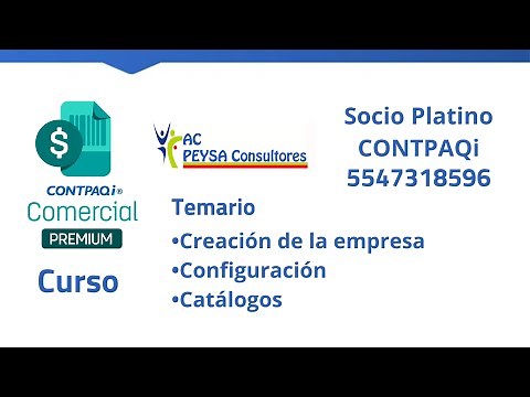 Curso Basico Contpaqi Comercial Premium. Creación empresa, configuración y catálogos