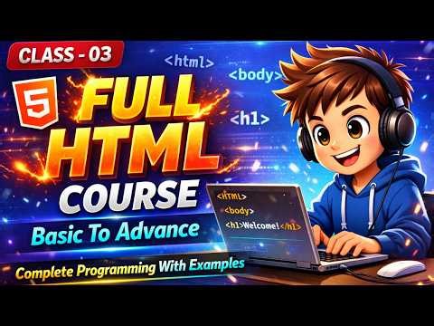 🔥 Class 03 – Full HTML Course | Basic To Advance 🔥