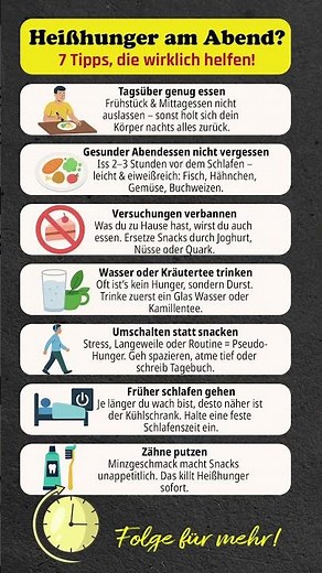 Tipps gegen den Heißhunger am Abend