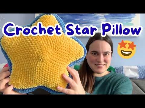 Cute Crochet Plush Star Pillow 🤩 | Free Pattern from Premier Yarns! 🧶