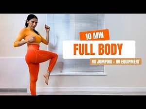 10-Min Full Body Workout – No Jumping, No Equipment | Quiet Home Exercise