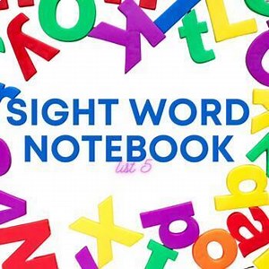 List 5 - Sight Word Notebook - Includes Worksheets, Games, & Flashcards