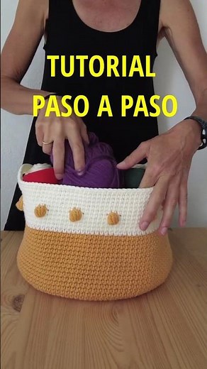 CESTA A CROCHET #04 | #shorts | #crochet | Principiantes