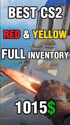 The Cleanest $1015 CS2 Red & Yellow Loadout You Need! 🔥🧨 #CS2 #Shorts #CS2skins #Ruby