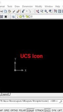 Turn on UCS Icon in AutoCAD