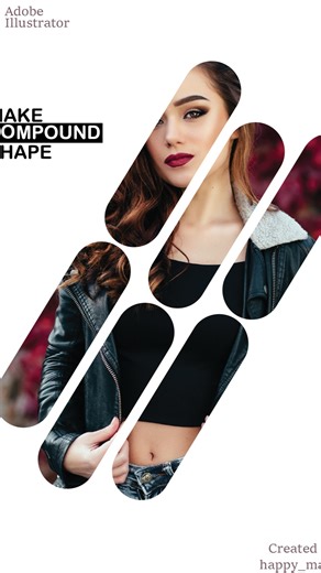 HappyMau on Instagram: ""Unlock Your Creativity: Learn This Graphic Design Tip to Master Compound Paths in Adobe Illustrator!""