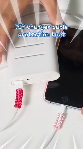 DIY charger cable protection knot | ShareHows