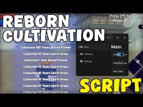 [RELEASE] Roblox Reborn Cultivation Script Auto Farm Ores & Herbs Pastebin 2025