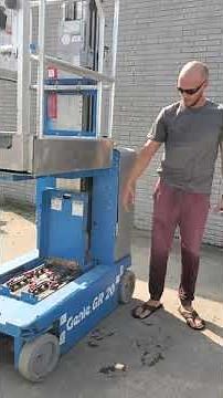 Battery maintenance on scissor lifts