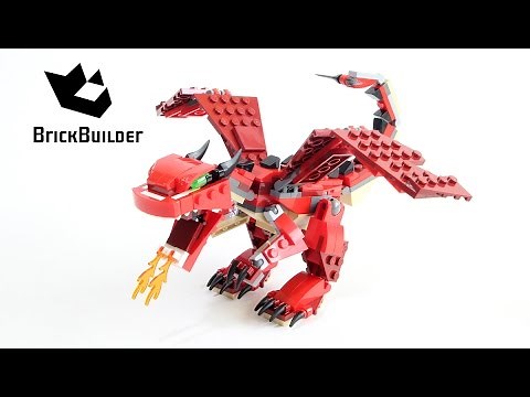 Lego Creator 31032 Red Creatures fire-breathing dragon - Lego Speed Build