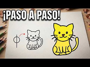 How to draw an easy and cute cat | Easy drawings