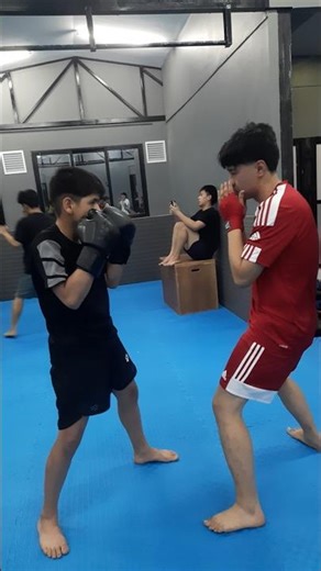 Boxing partner drills, punch combos and defense