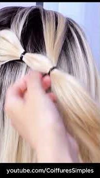 Easy Bubble braid for beginners #hairstyles #trending #new
