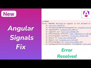 NG0600: Writing to signals is not allowed in a `computed` or an `effect` by default. | Error Fix