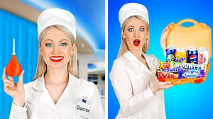 How to sneak food into hospital || diy crazy food sneaking ideas and ways to prank by 123 go! boys | 123 GO FOOD