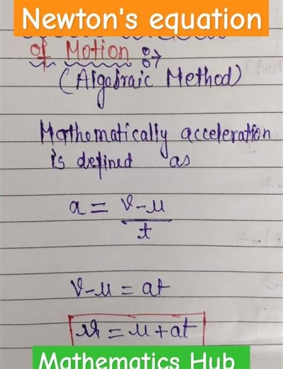 Newton's equation of motion