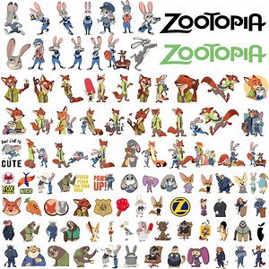 Zootopia 2 Clipart Bundle: Animal City Characters PNG, Bunny Officer & Fox Detective Digital Download - Etsy UK
