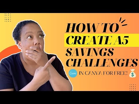 How to Create your own Savings Challenges in Canva using only the FREE version | #savingschallenges