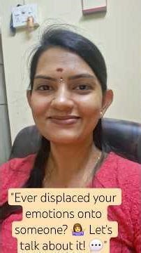 "Ever displaced your emotions onto someone? 🤷‍♀️ Let's talk about it! 💬"