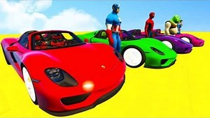 18K views · 470 reactions | LEARN COLORS Cars Sport RACE & Superheroes Cartoon Nursery Rhymes Spiderman for Kids | Spiderman And Frozen Elsa Learn Colors | Facebook