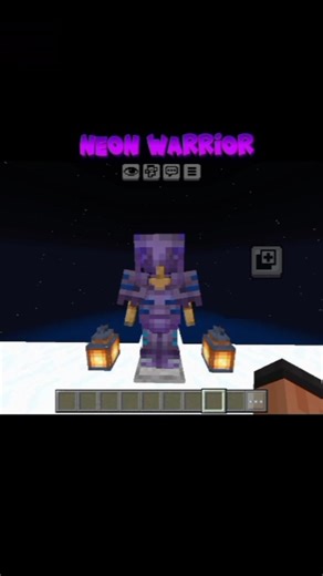 Neon Warrior #minecraft #neonwarrior #shorts