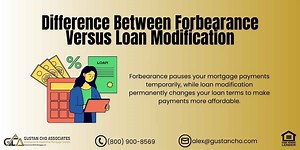 Difference Between Forbearance Versus Loan Modification