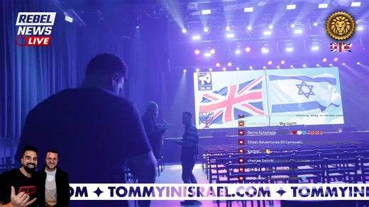 🔴 Tommy Robinson massive LIVE EVENT in Tel Aviv