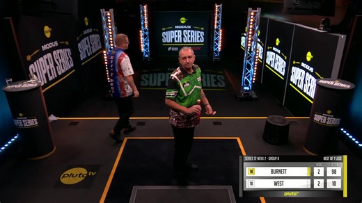 BURNETT BOUNCES CLOSER TO THE FINISH! 🤩 Whatever attached itself to that loose gum must have been fuel for good darts! 💥 | MODUS Super Series