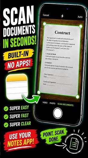 Your iPhone Has a Hidden Document Scanner 📱📄