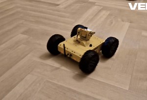 Robot drone 3D printable RC 4x4 Military crawler. (Camera module version)